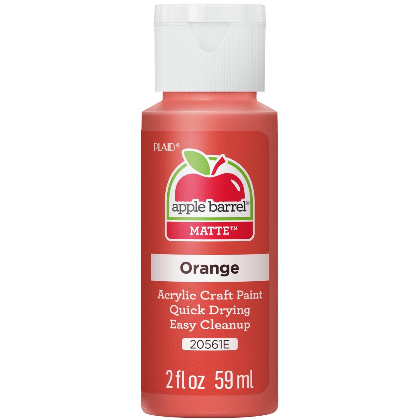 Apple Barrel Acrylic Paint in Assorted Colors (2 oz), 20561, Orange