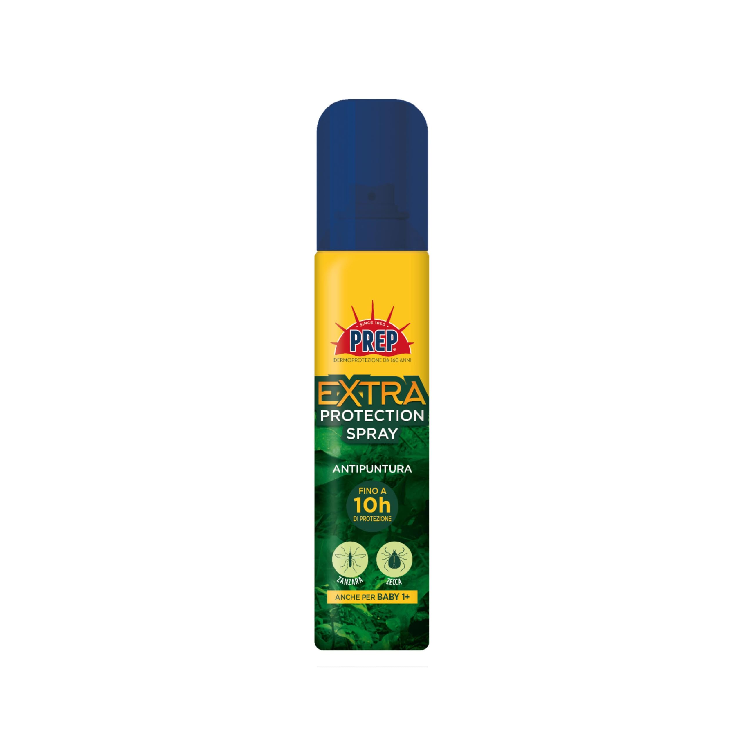 PREP Extra Protection Spray, Protezione dalle punture di: zanzare e zecche, Baby 1+, Pronta all’uso, Protezione ore diurne e notturne -100 ml