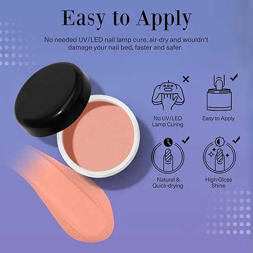 Vista 58 de AZUREBEAUTY Kit de iniciación de uñas en polvo de inmersión, tono de piel para todas las estaciones, marrón nude, 4 colores, polvo de inmersión