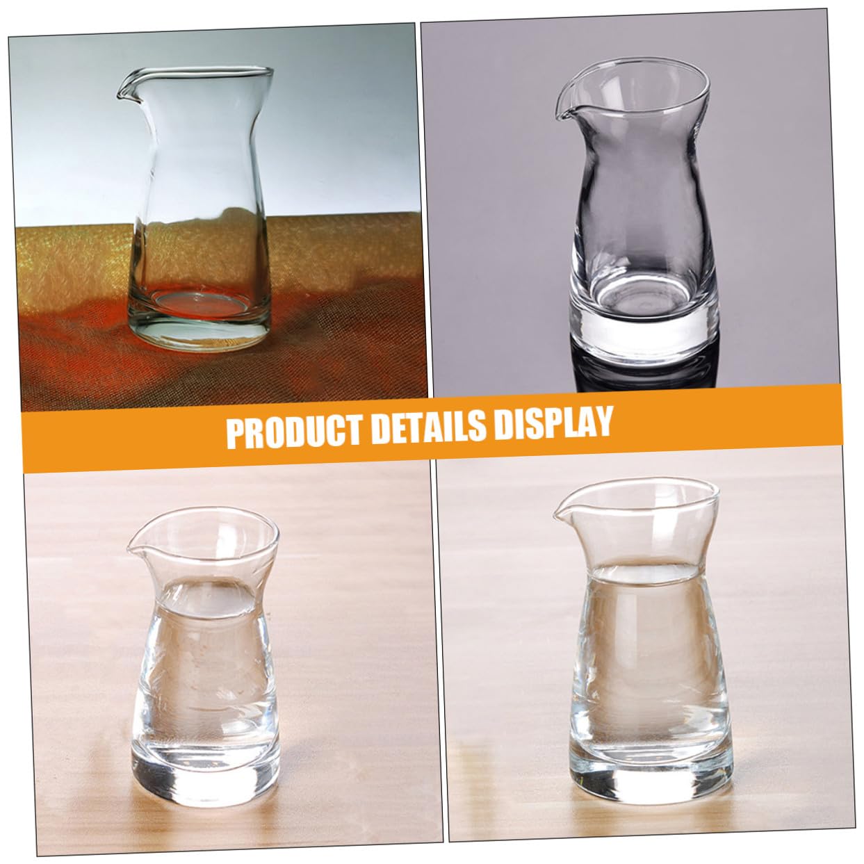 6 Stück Milchkännchen aus Glas 80ml für Küche und Gastronomie mit Elegantem Design zur Aufbewahrung und Qualitätsbewahrung von Milch und Saucen