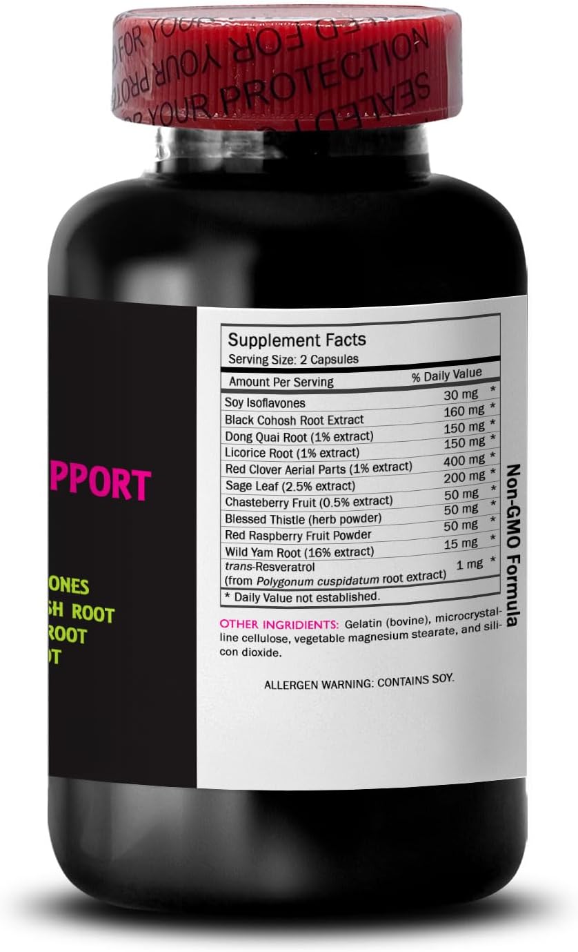 MENOPAUSE SUPPLEMENTS FOR WOMEN - menopause support complex, night sweats, menopause herbs for women, menopause pills for women, blessed thistle, chasteberry fruit, menopause relief, 3Bot
