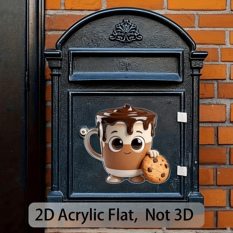 Imán decorativo de taza de café para refrigerador miniatura 4
