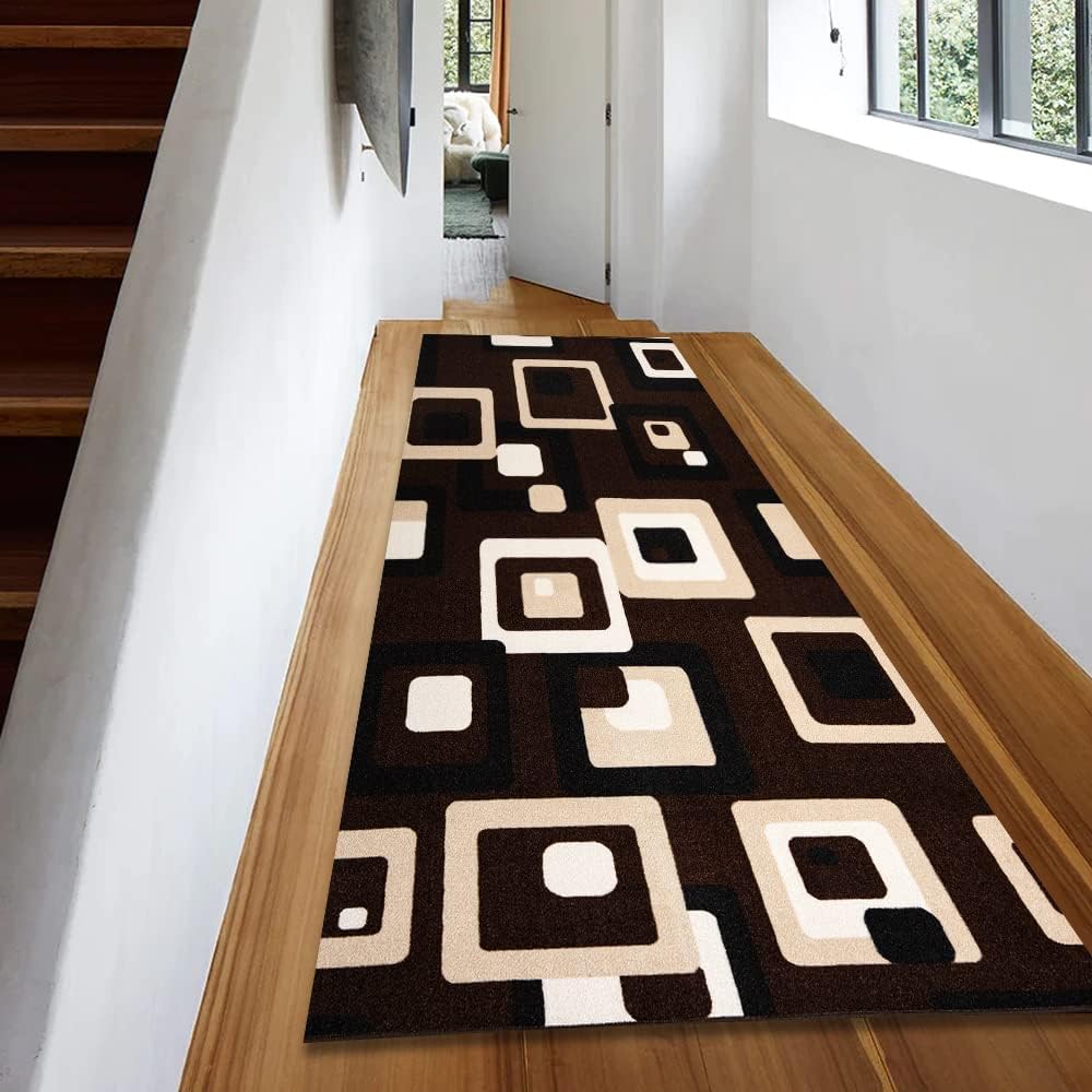 B&B Carpet Runners for Hallways NonSlip Long & Wide HeavyDuty Plain