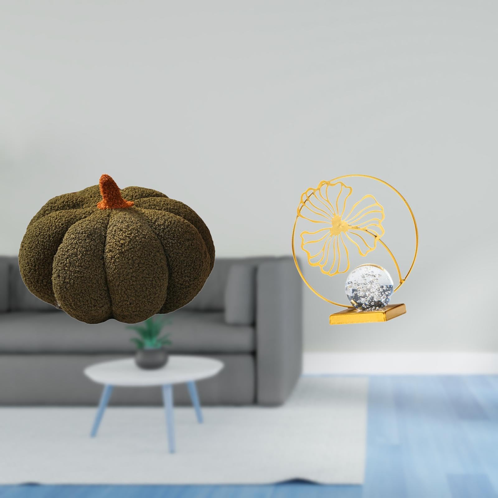 ARTISOUL® Pumpkin Leaf Plush Sculpture Decorative Pillow Ornament for Bedroom Sofa Bed Office Bookshelf Fireplace Desk Decor Gift | Home & Garden | Home D?©cor | Pillows-image-27