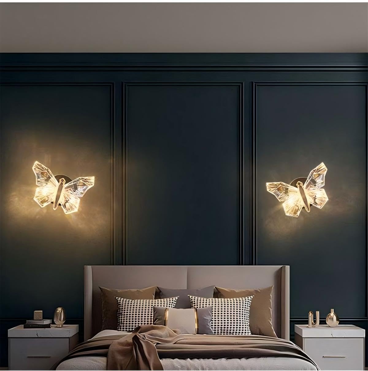 Applique da Parete Farfalla LED Dimmerabile Camera da Letto Comodino