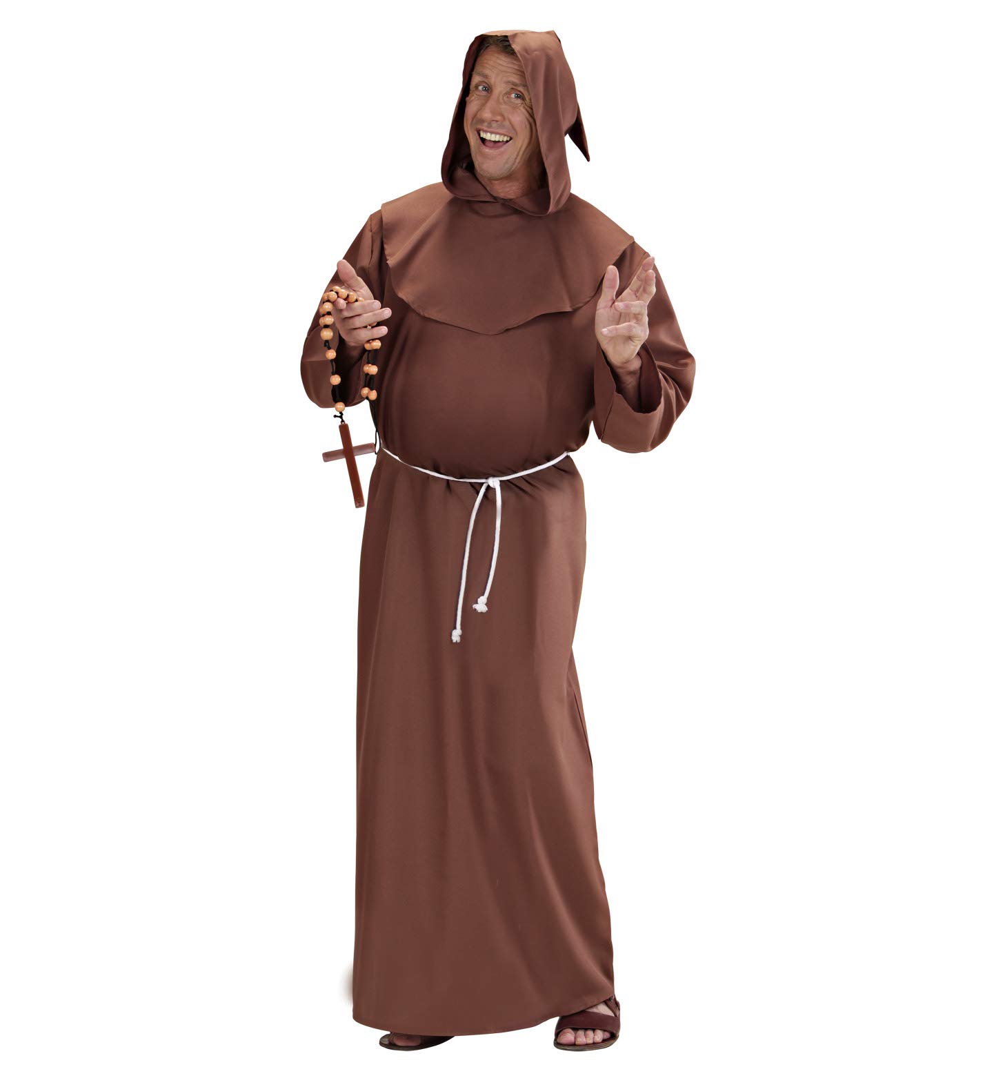 Mens Deluxe Monk Costume Large UK 42/44" for Friar Jedi Fancy Dress