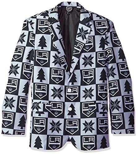 FOCO Los Angeles Kings Patches Ugly Business Jacket - Mens Size 46