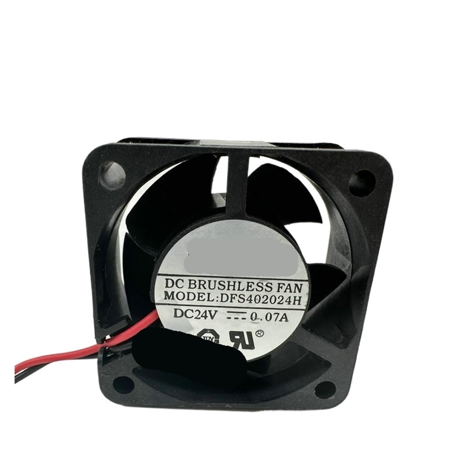 Ventilador DFS402024H de 24 V CC y 0,07 A con medidas de 40x40x20 mm y conexión de 3 cables