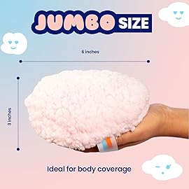 Megababe Body Powder Applicator - Dust Puff | Oversize (6 x 3) Powder Puff | Powder Sold Separately