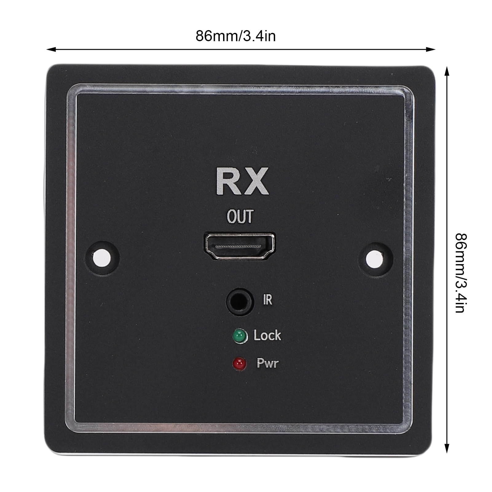 Gugxiom Extender per Piastra a Muro Multimediale HD Cat6 Supporto Ad Alta Risoluzione Compatibilità Versatile del Dispositivo per Console di Gioco Display 3,4x3,4 Pollici