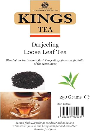 KINGS TEA DARJEELING LOOSE LEAF 250 Grams