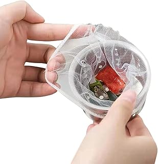 Kitchen Sink Strainer Trash Bag,100 PCS Drain Nets for Sink, Sink Strainer Filter Mesh Bag, Kitchen Sink Trash Mesh Bag, Disposable Anti-Clogging Elastic Filter Bags, Fits Most Sizes of Sink Strainer