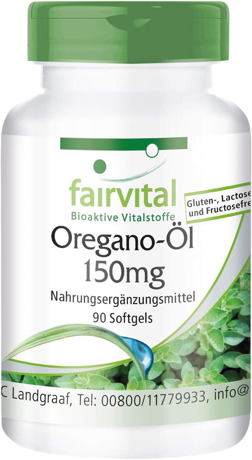 Fairvital OreganoÖl Kapseln 150mg HOCHDOSIERT Oregano Oil 101