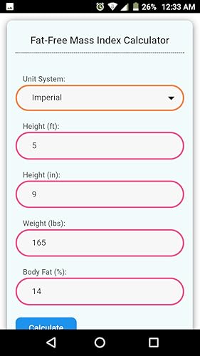 Fat-Free Mass Index Calculator