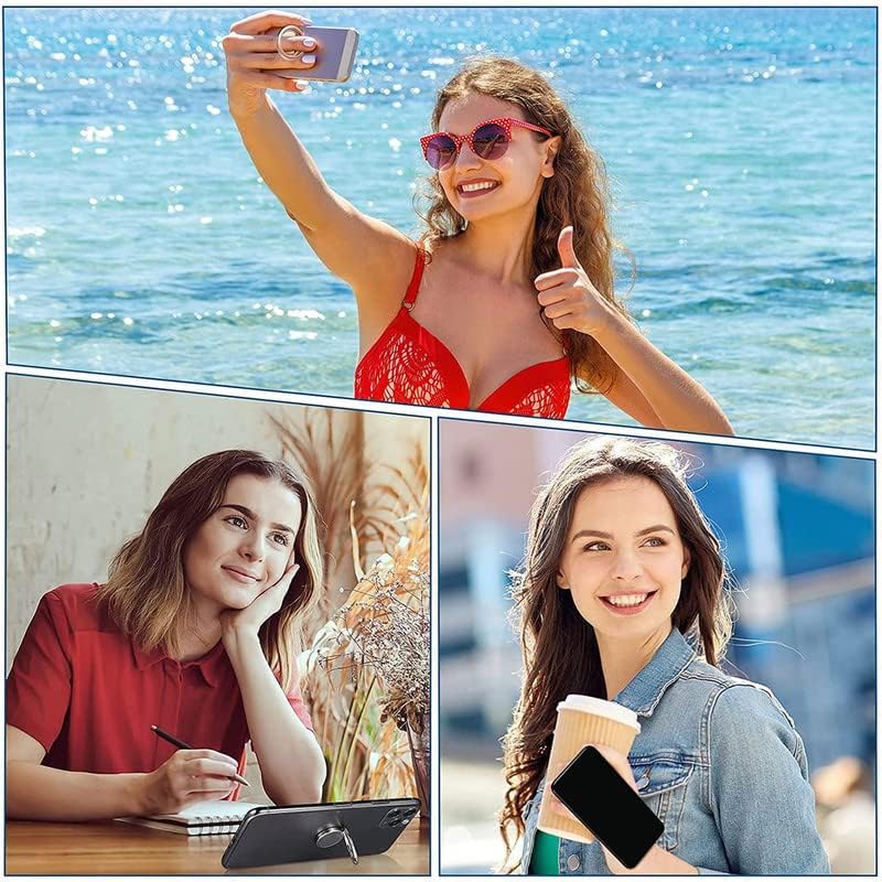 Miniatura 7 de Funda para Honor X7 (6.74 pulgadas) con 2 películas protectoras de vidrio templado, soporte de anillo de metal para teléfono celular de 360, carcasa