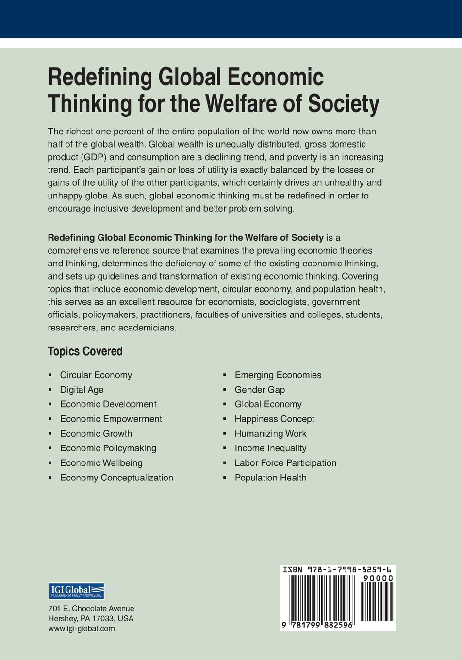 Redefining Global Economic Thinking for the Welfare of Society