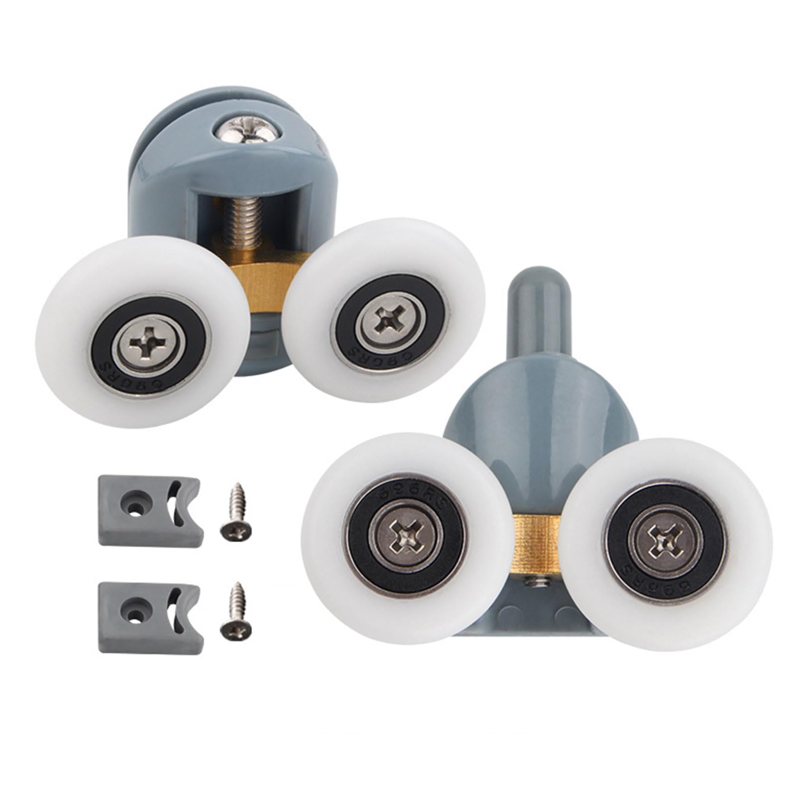 Shower Door Sliding Glass Door Pulleys Replacement Bearing Rollers Runner Shower Room Cabins Swinging Pulley Sliding Pulleys Glass Bearing Rollers