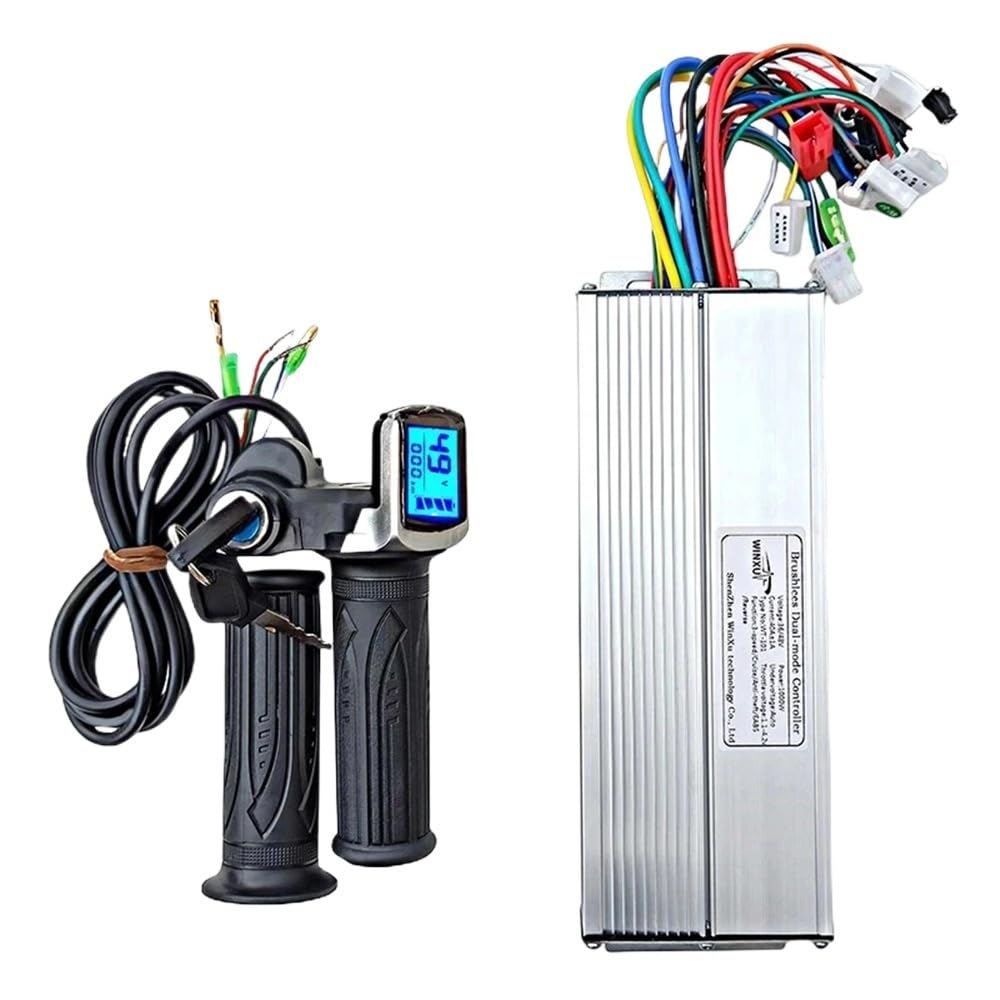 36V 48V 60 1000W 40A Elektryczny skuter Bezszczotkowy silnik Uniwersalny kontroler Wyświetlacz LCD Prędkość Przepustnica Zestaw Pasuje Do Motocykla Rower(36V LCD 1000W 40A)