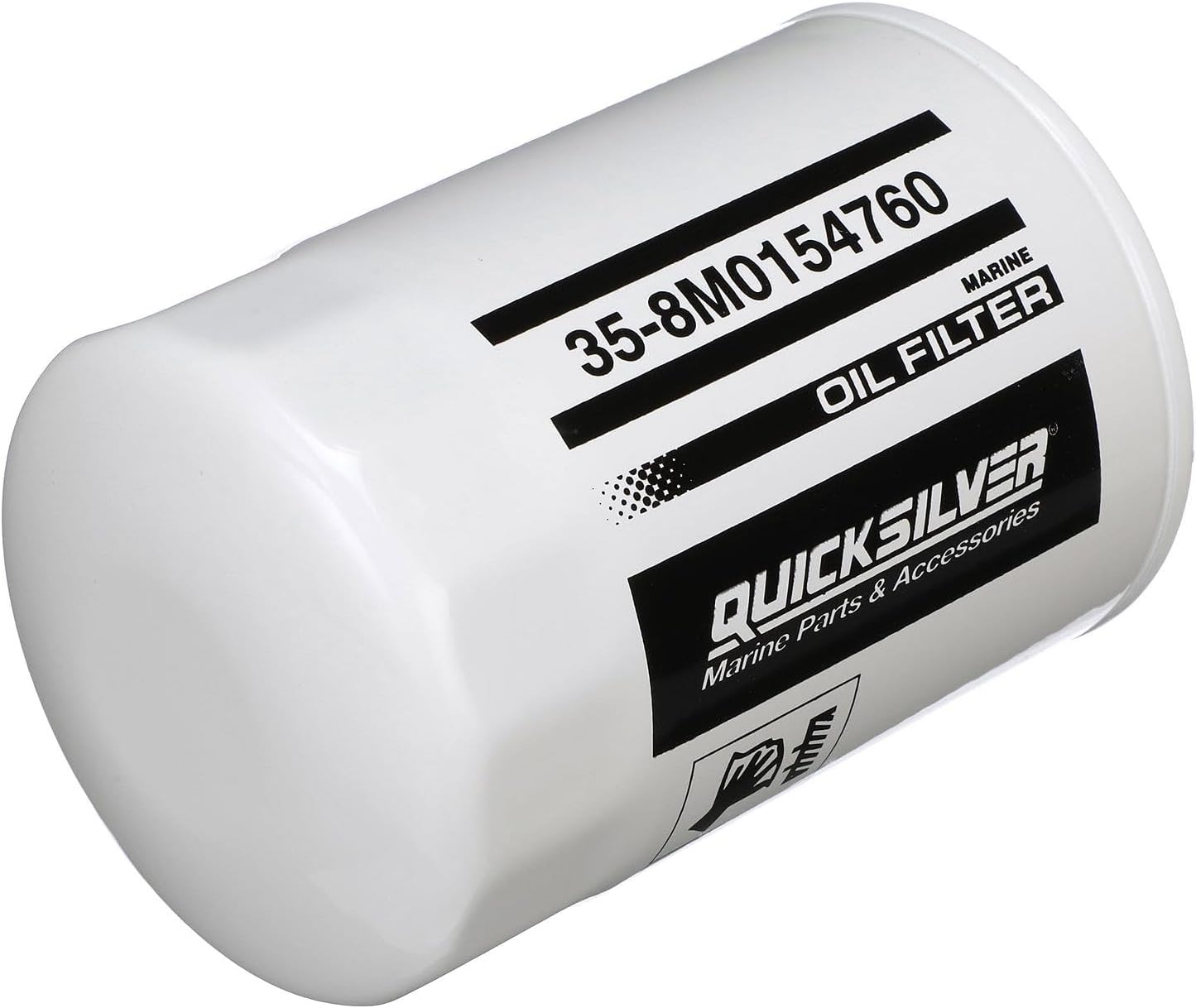 Quicksilver 8M0154760 20 Micron Oil Filter for Various Marine Engines