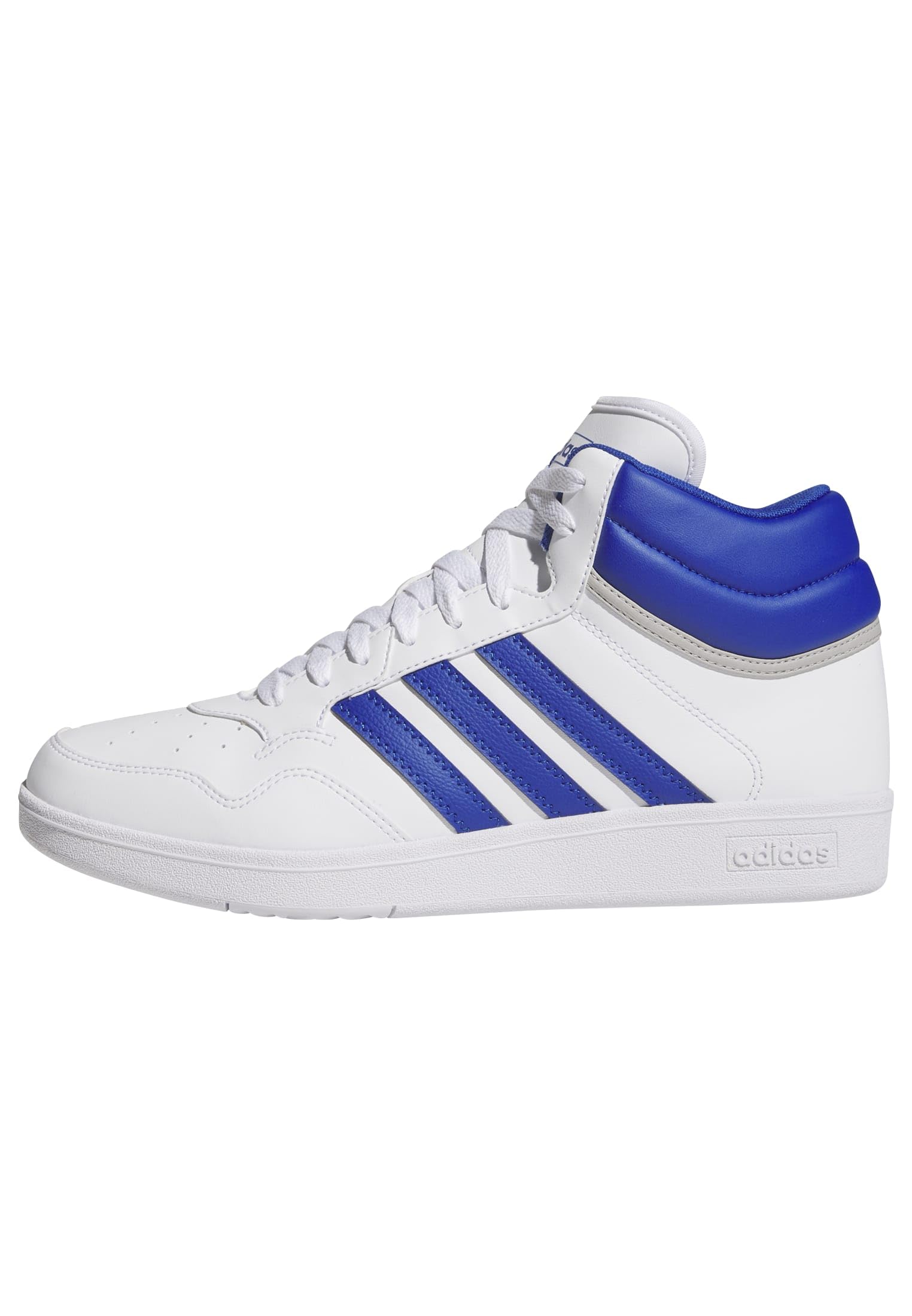 adidas Unisex Hoops 4.0 MID Shoes, FTWR White/Team Royal Blue/Grey Two, 5.5 UK