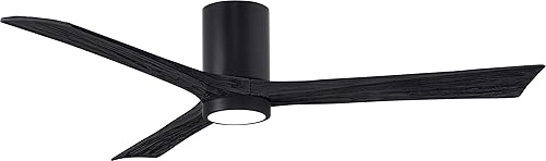 Miniatura 34 de Matthews IR3HLK-BRBR-BK-42 Irene - Ventilador de techo de montaje empotrado para interiores y exteriores de 42 pulgadas con luz LED y control remoto