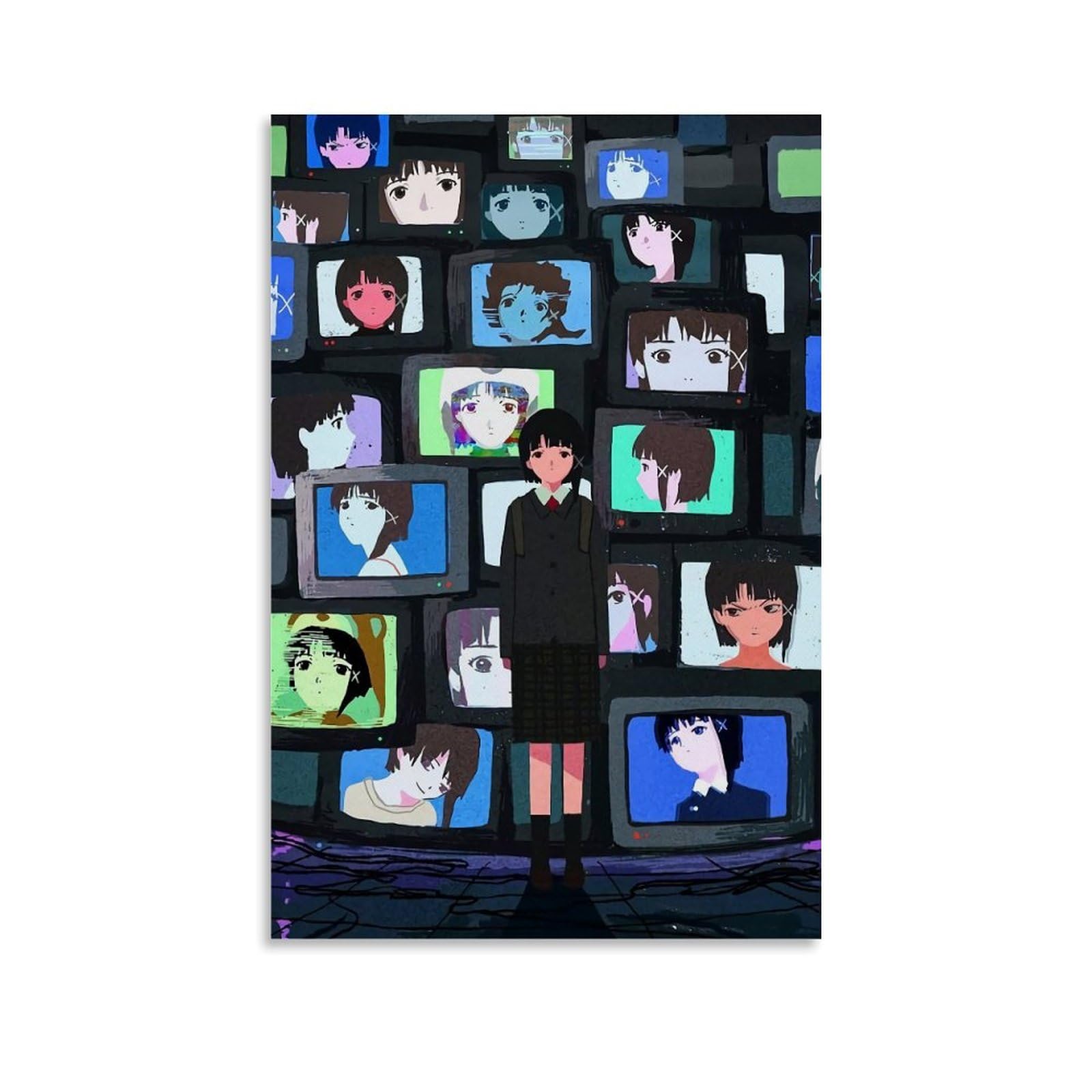 Anime Poster Serial Experiments Lain Poster Cover Posters for Bedroom Wall Art Canvas 12x18inch(30x45cm) Unframe-anime Poster Serial Experiments Lain