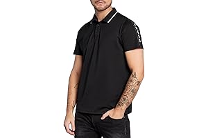 Men's Casual Essentials Short Sleeve Paul Pique Tape Polo