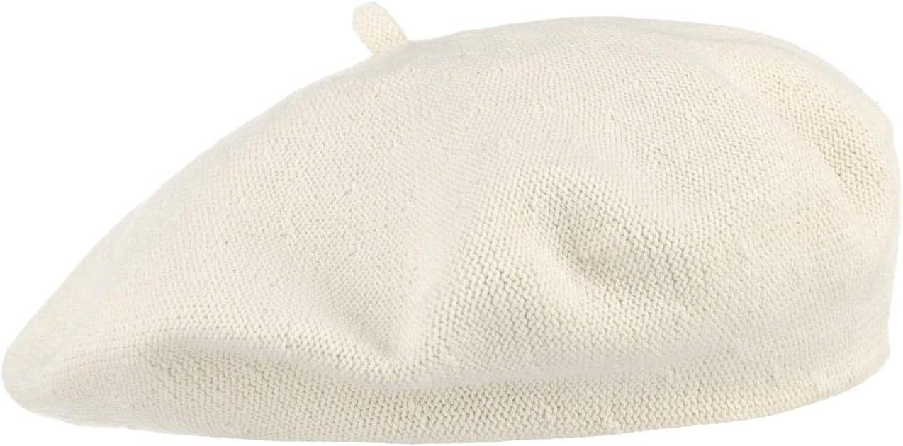 Lipodo Bay of Biscay Cotton Beret Women - Made of 100% Cotton - French hat for Spring/Summer - Artist hat
