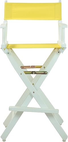 Miniatura 139 de Silla de Director de 18" Marco Blanco Lona Rosa