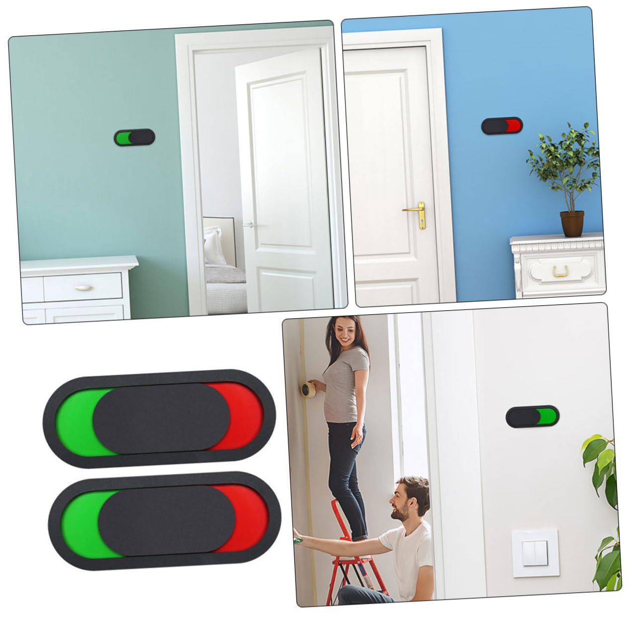 NUOBESTY 40piezas Letrero Deslizante De Privacidad Para Puertas Indicador Ocupado Para Baños Salas De Conferencias Instalación y