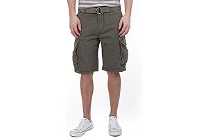 Men's Survivor Belted Cargo Shorts for Men