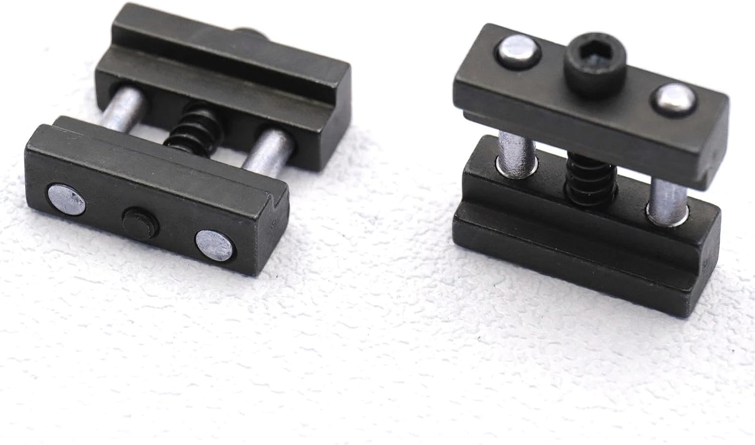 2-Pack Steel Milling Machine Vise Quick Clamp Work Stop Tool, Fits Mill Vises with 1/2-1" Jaws Fractal Vise