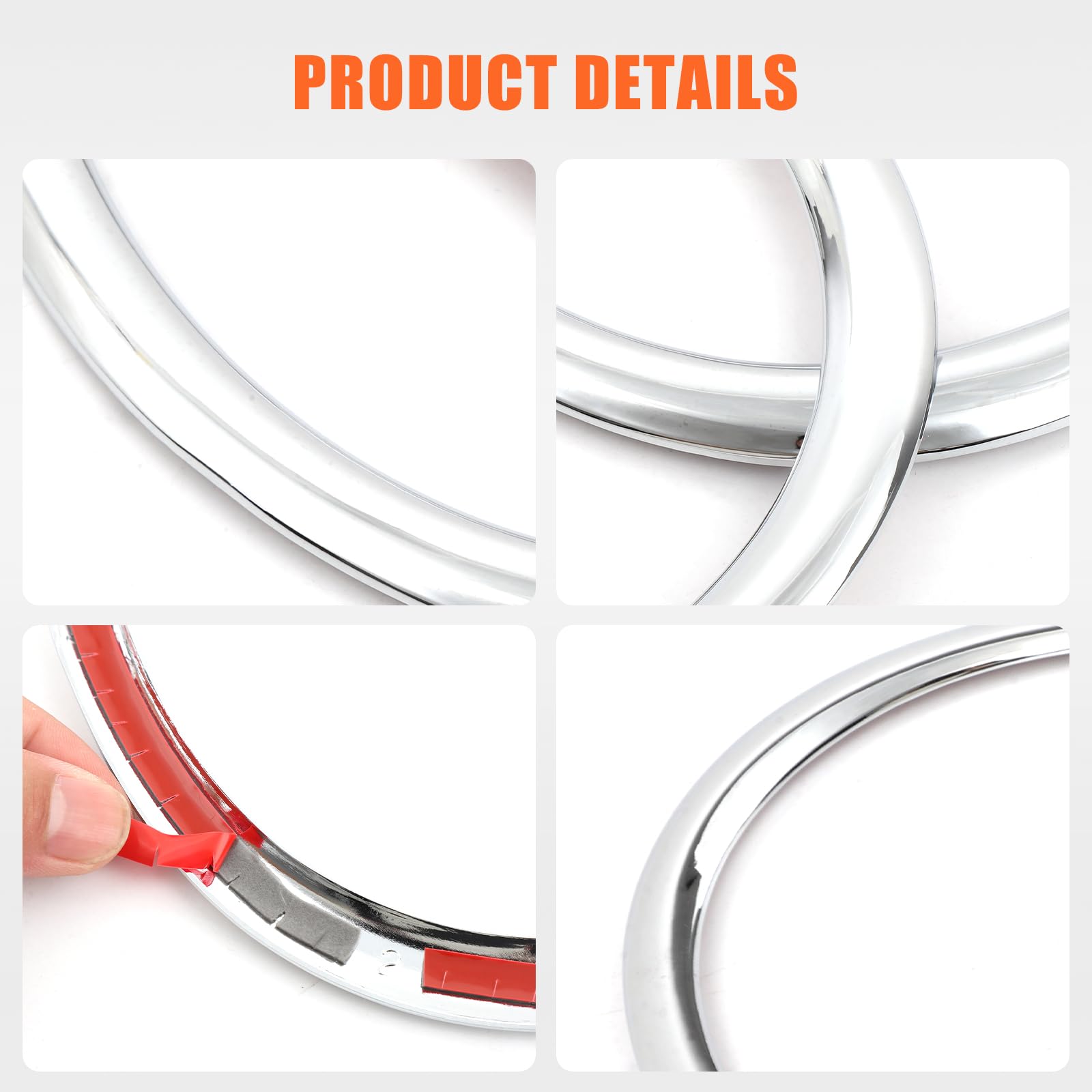 2 mini anelli decorativi per fari compatibili con Nissan Juke/Infiniti ESQ a partire dall'anno modello 14+ anello decorativo per fari