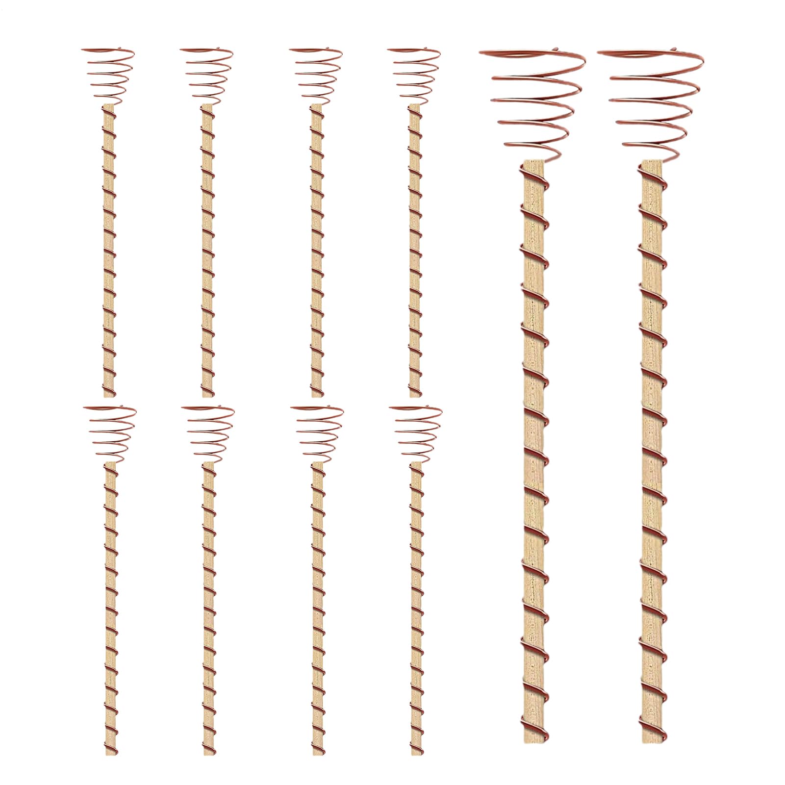 Antenna in Rame per Elettrocoltura | Aste per Elettrocoltura da 35 cm - 10 pezzi lunghi di da Giardino e Bobine in Rame per le Piante, Attrezzi da Giardino - per SuppPiante da e