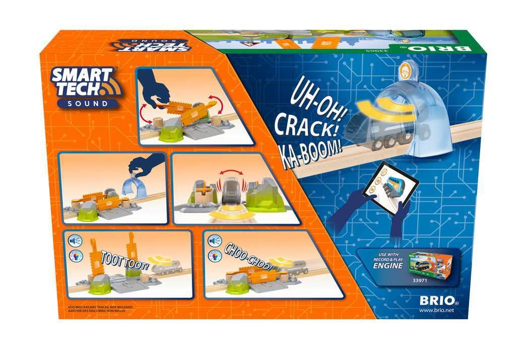 BRIO World - Attraversamenti Pericolosi, Smart Tech Sound, Accessorio Pista Trenino, Set Costruzioni in Legno, Compatibile con Tutti i Prodotti BRIO, Giocattolo per Bambini 3+ Anni