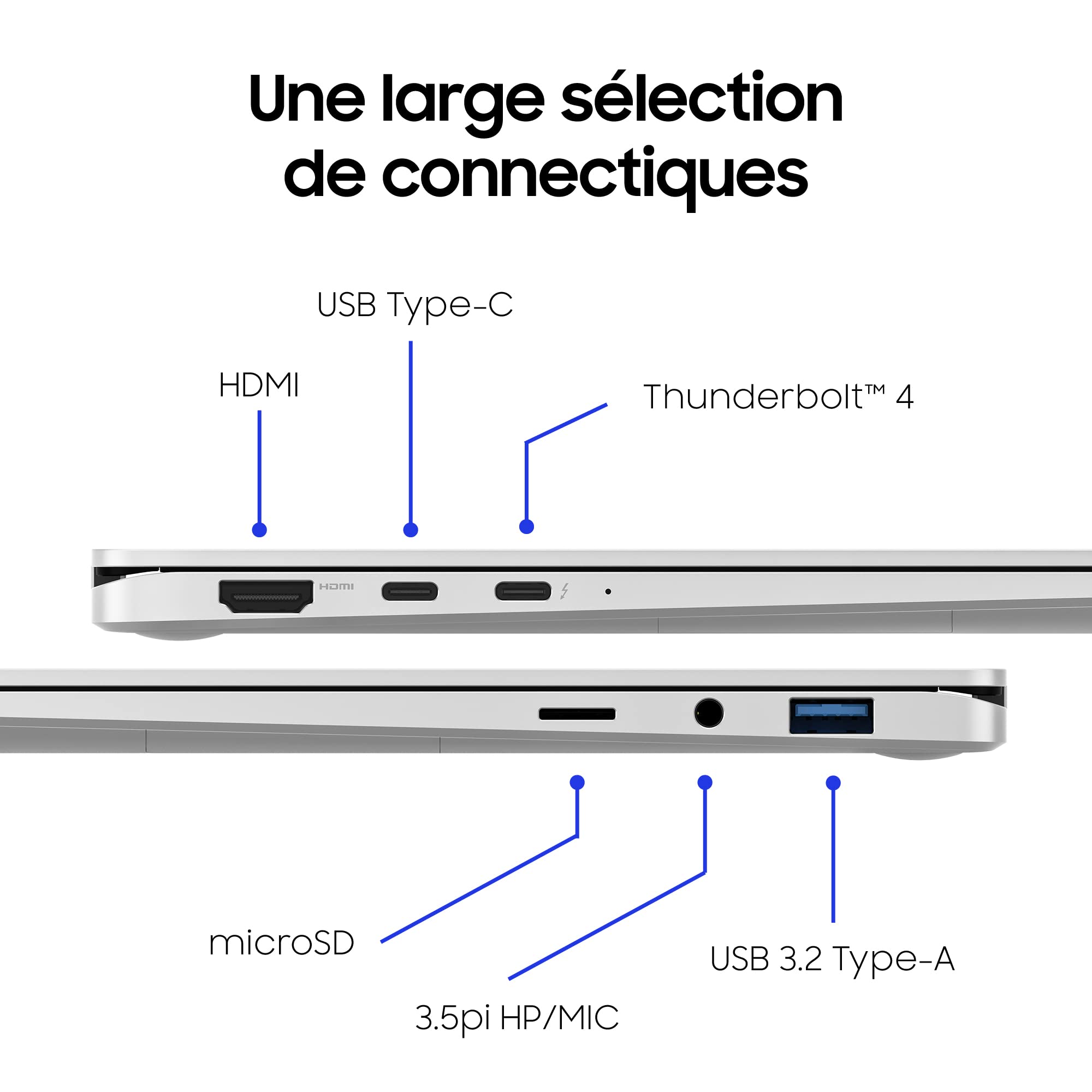 PC Portable convertible Samsung -Galaxy Book 3 360 -13,3 Super AMOLED - Core i5-1340P -RAM 8Go -256Go SSD -Iris Xe -Win 11 -S Pe
