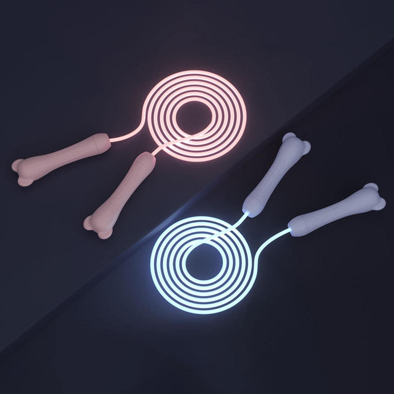 MILAAN Light Up Jump Rope Adjustable Training Sport Skipping Rope Pink (54056319FEZ)-image-22