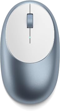 Satechi M1 Wireless Bluetooth Mouse, USB-C Rechargeable, Compact & Portable, for MacBook Air/Pro/Neo, iPad Air/Pro, iPad mini, Mac mini, iMac & Windows - Blue