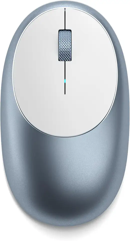 Satechi M1 Wireless Bluetooth Mouse, USB-C Rechargeable, Compact & Portable, for MacBook Air/Pro/Neo, iPad Air/Pro, iPad mini, Mac mini, iMac & Windows - Blue