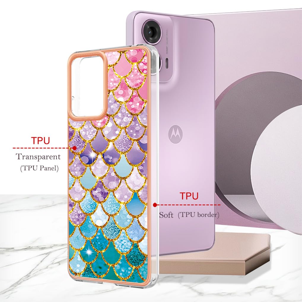 SEAHAI Case For Motorola Moto E15 / MOTO G05, Ultra Thin Silky Soft Touch Liquid Silicone Cover With Cute Flowers And Animal Patterns, Shockproof TPU - View #8