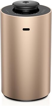 Waterless Essential Oil Diffuser for Home Aromatherapy Scent Diffusers with 3 Countdown Timer Settings or Timer-Off, 3 Mist Levels for Car Room Studio Office, ANX Premium Metal Desert Titanium