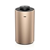 Waterless Essential Oil Diffuser for Home Aromatherapy Scent Diffusers with 3 Countdown Timer Settings or Timer-Off, 3 Mist Levels for Car Room Studio Office, ANX Premium Metal Desert Titanium