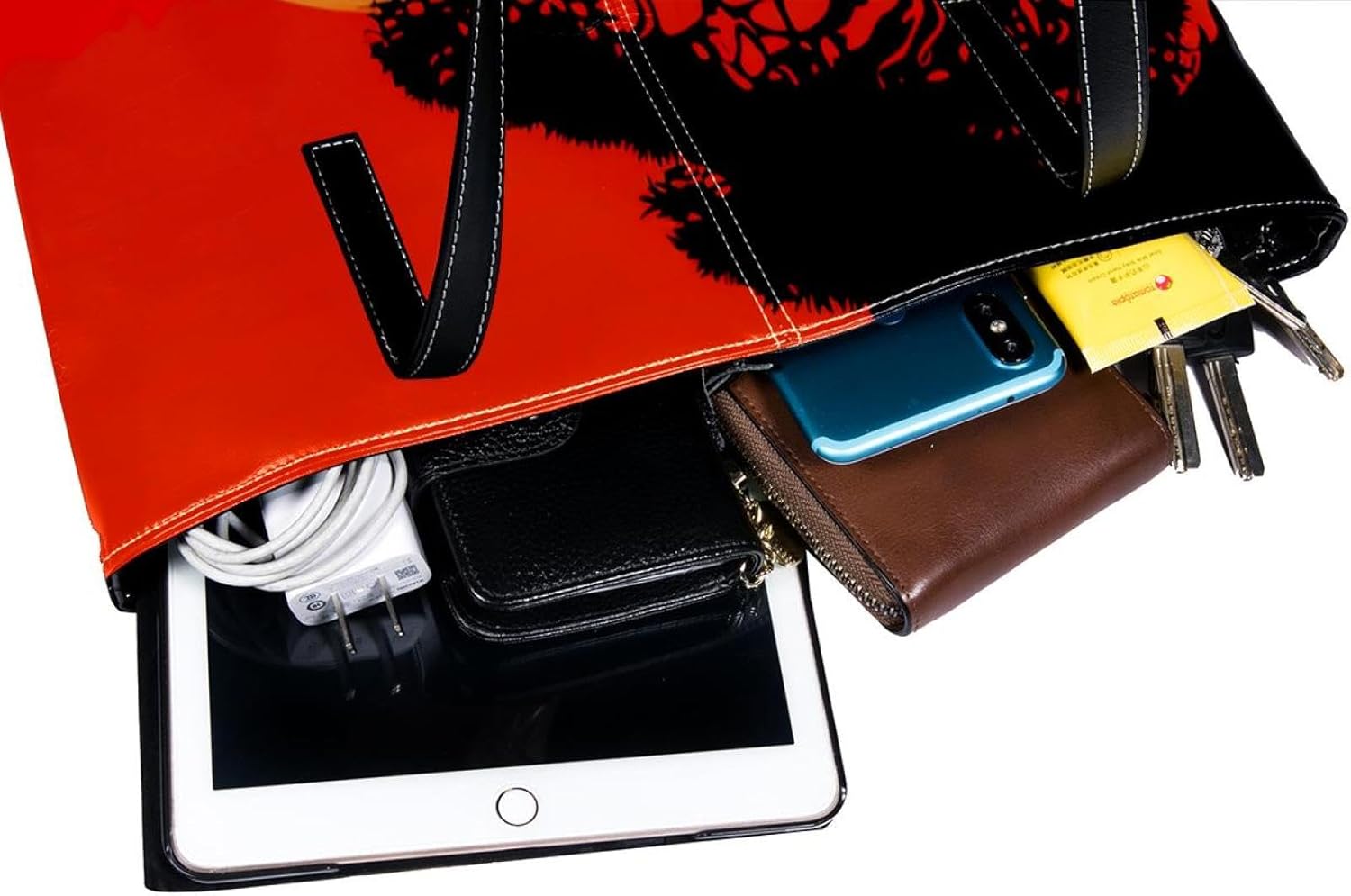 [YTYVAGT] 女性用財布、トートバッグ美学、レディーストートハンドバッグ,アフリカの日没家族キリン