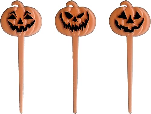 Palillos de cóctel reutilizables, palillos de dientes de cóctel elegantes para aperitivos, brochetas de cóctel de calabaza para aperitivos, bandeja