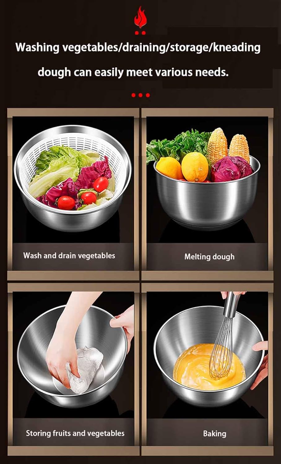 Electric Vegetable Dryer, USB Rechargeable Salad Spinner with Draining Basket & Battery Indicator, Stainless Steel Electric Lettuce Spinner for Fruits & Vegetables