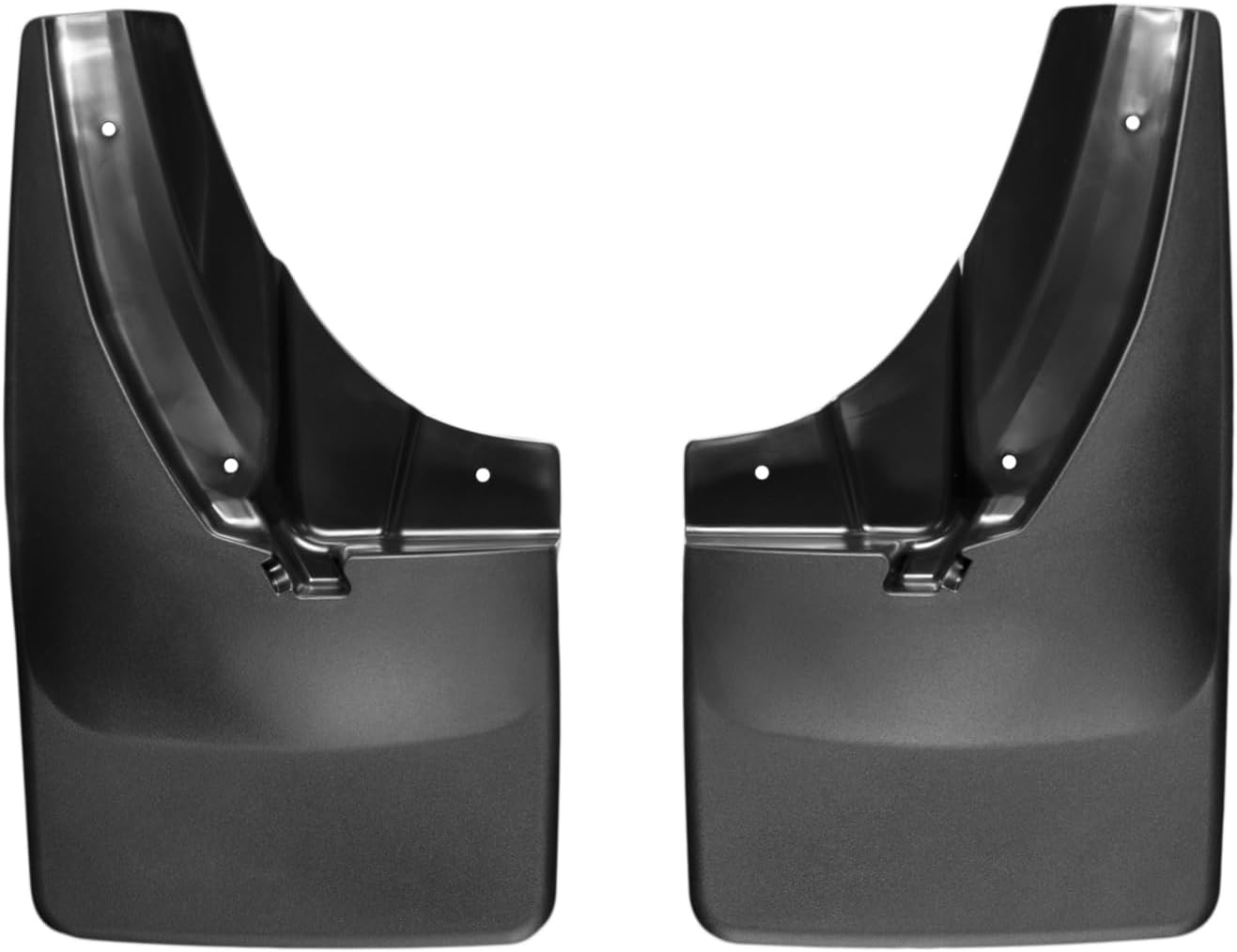 WeatherTech Custom No Drill Splash Guard MudFlaps for RAM Ram 2500/3500, Ram Truck 2500/3500, Ram Truck 2500/3500 - Front Pair (110037), Black