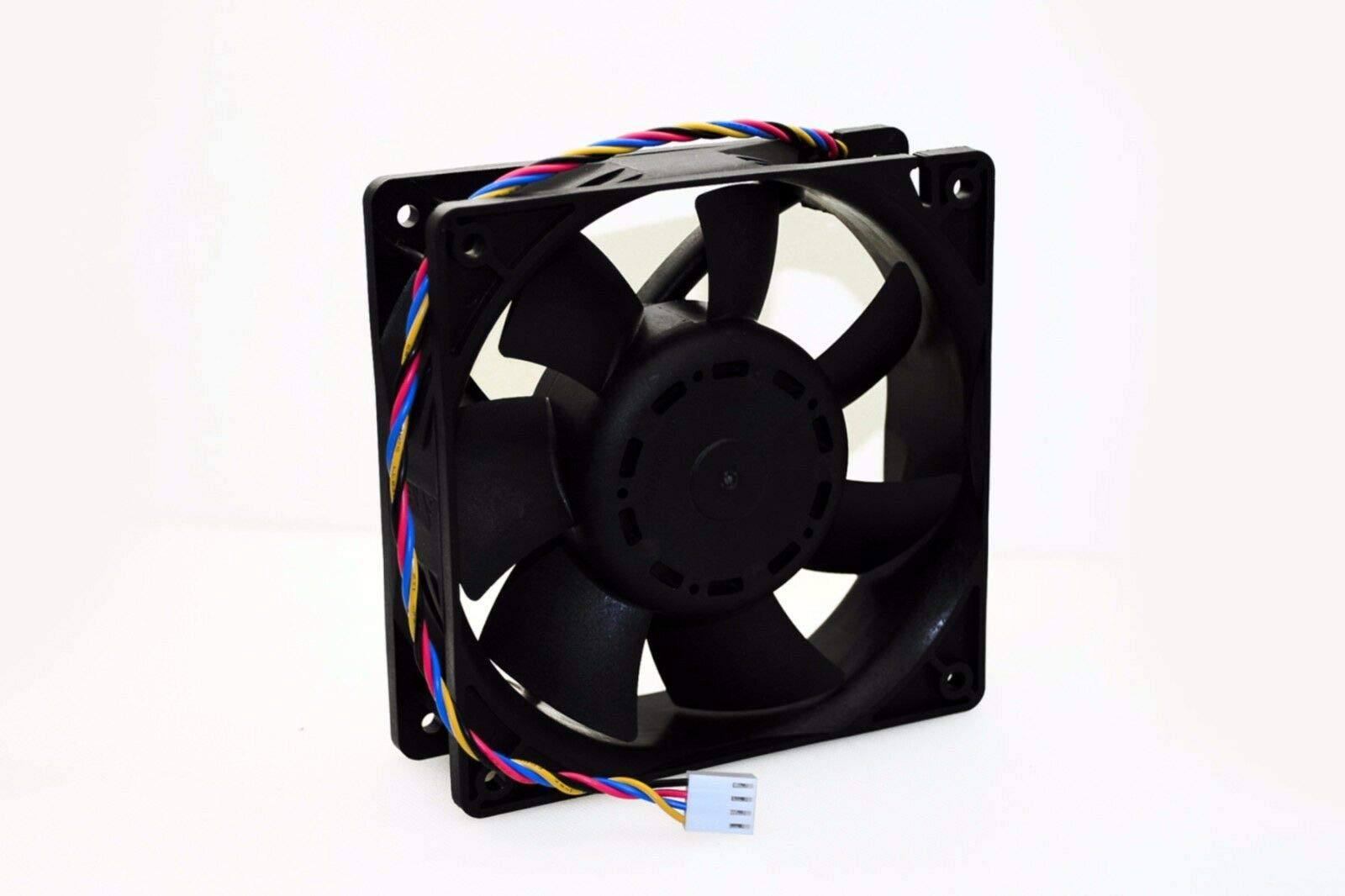CAQL New Bitmain Heavy Duty Fan for Antminer T9 S1 S3 S5 S5+ S7 S9 A3 D3 L3 V9 X3 4", P/N: Delta QFR1212UHE, DC12V 5.0A, 120x120x38mm