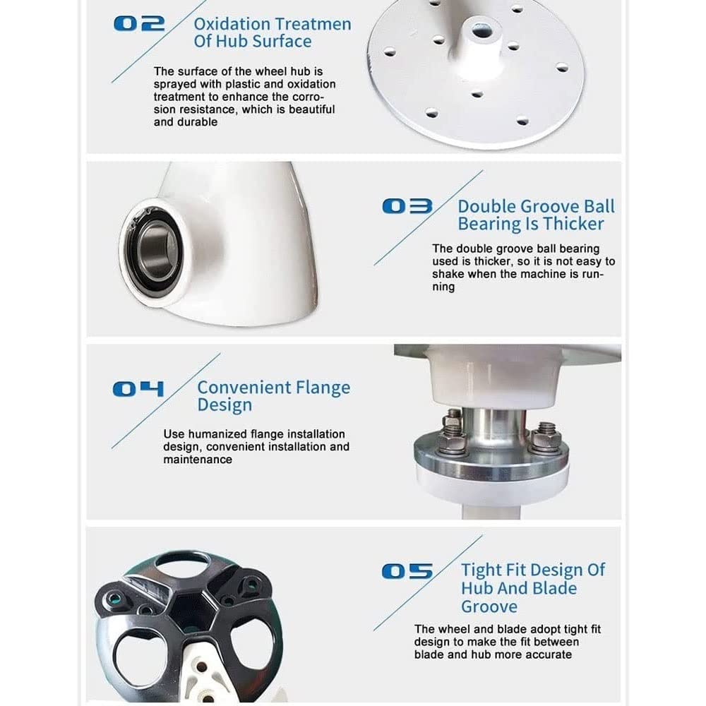 Generador de turbina eólica de 600 W, potencia de molino de viento eficiente para soluciones de energía doméstica e industrial, generador de energía renovable ecológico
