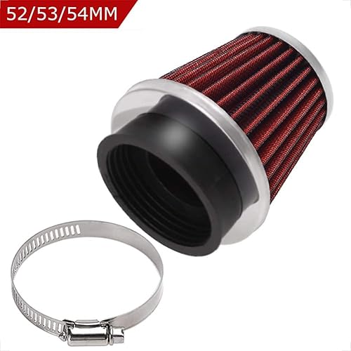 Miniatura 9 de Evermotor Limpiador universal de carburador de filtro de aire de acero de doble capa de 1.654 in, 1.693 in, 1.732 in, para motocicleta, scooter,