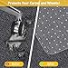 Heavy Duty Office Chair Mat for Carpet Floors & Desk Mat for Carpeted Floors - Clear Floor Protector with Extended Lip | Slip-Resistant, Easy Glide 36